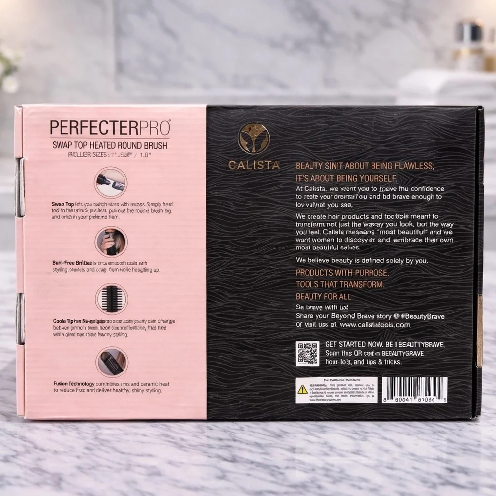 Calista PerfecterPro Swap Top Heated Round Brush Set | 3 Barrel Sizes NEW